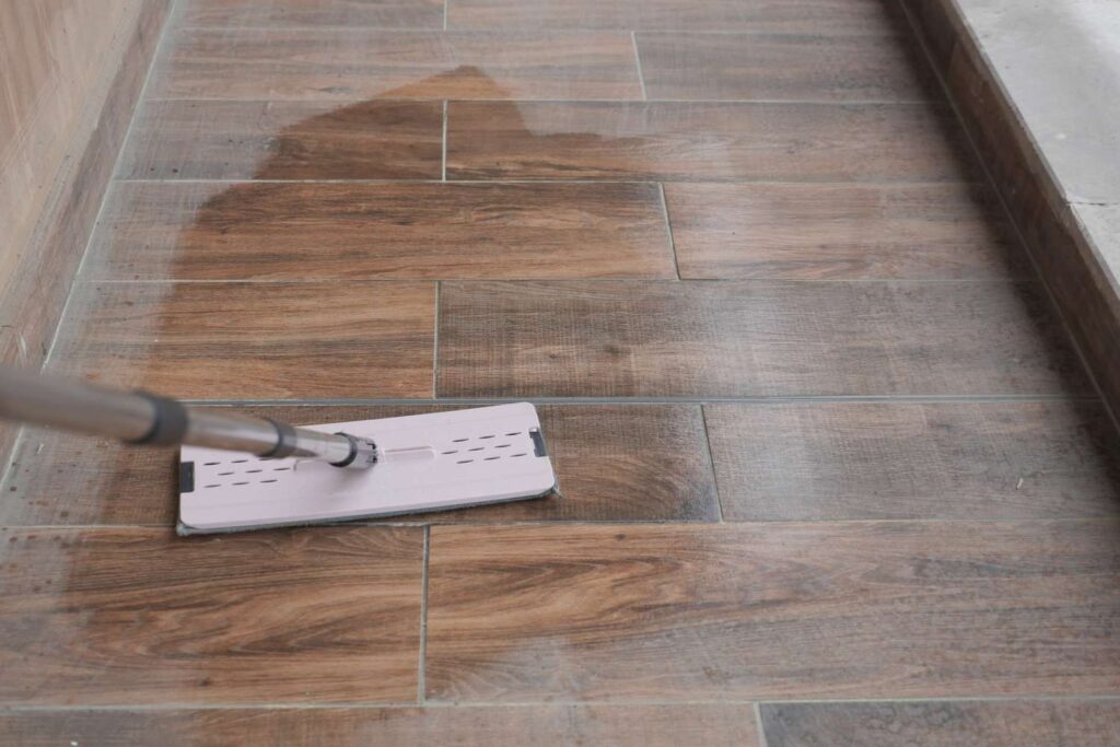 cleaning hardwood floors removing salt stains after winter in New Jersey